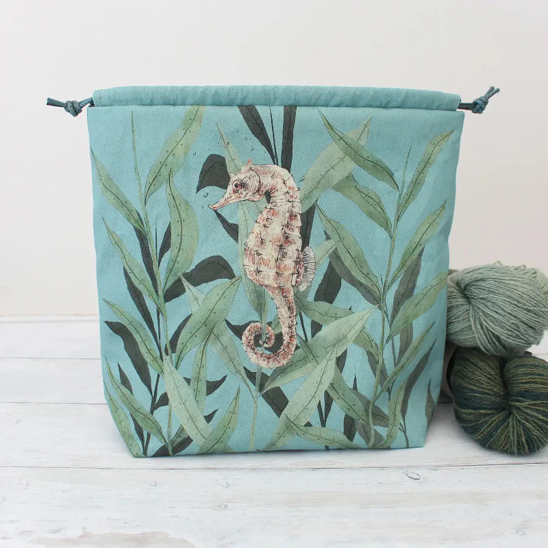 Murray the Seahorse Project Bag