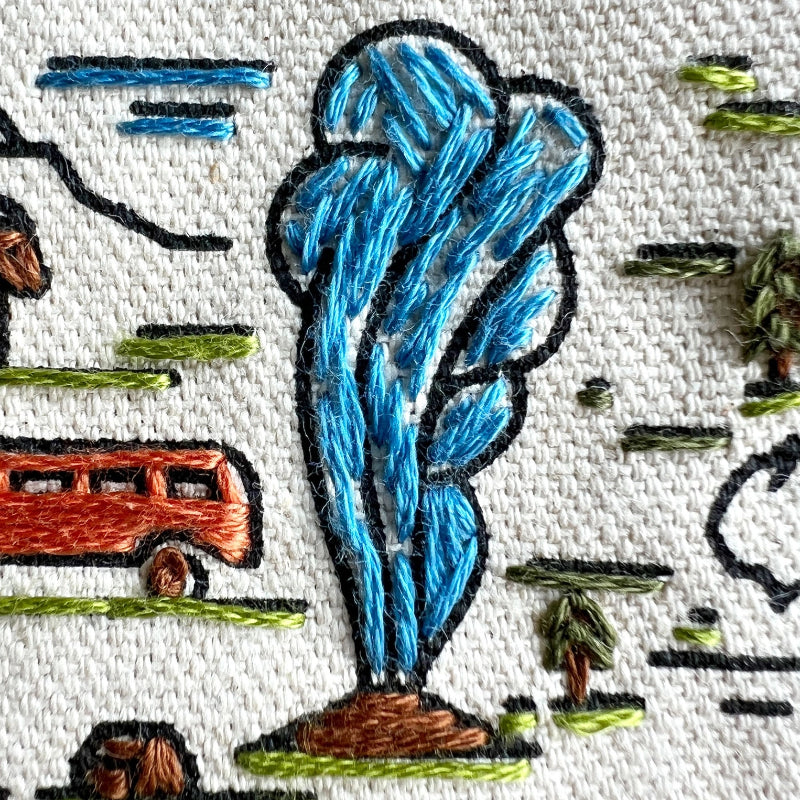 The Mountains are Calling Tote Bag Embroidery Kit - Image 3