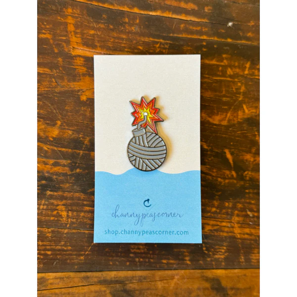Yarn Bomb Enamel Pin